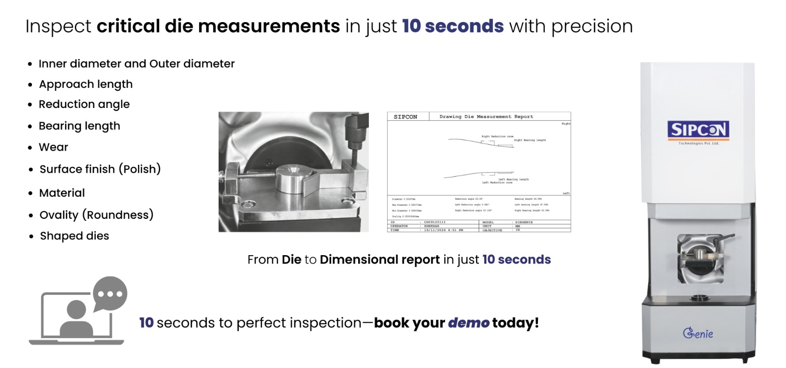 Drawing Die Measurement