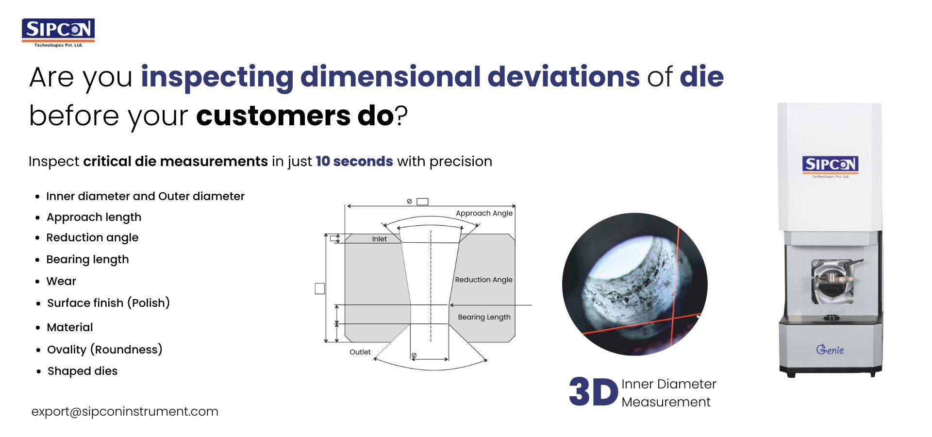 Measurement of Drawing Die Italy introduction Precision and Accuracy