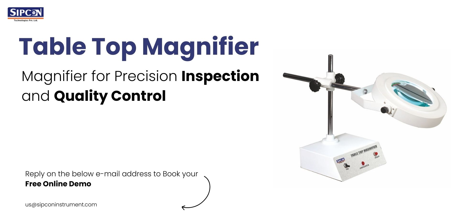 Industrial Table Top Magnifier Manufacturer and Supplier in the USA