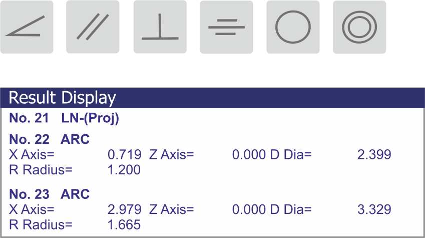 Tolerance Setting & Result Display